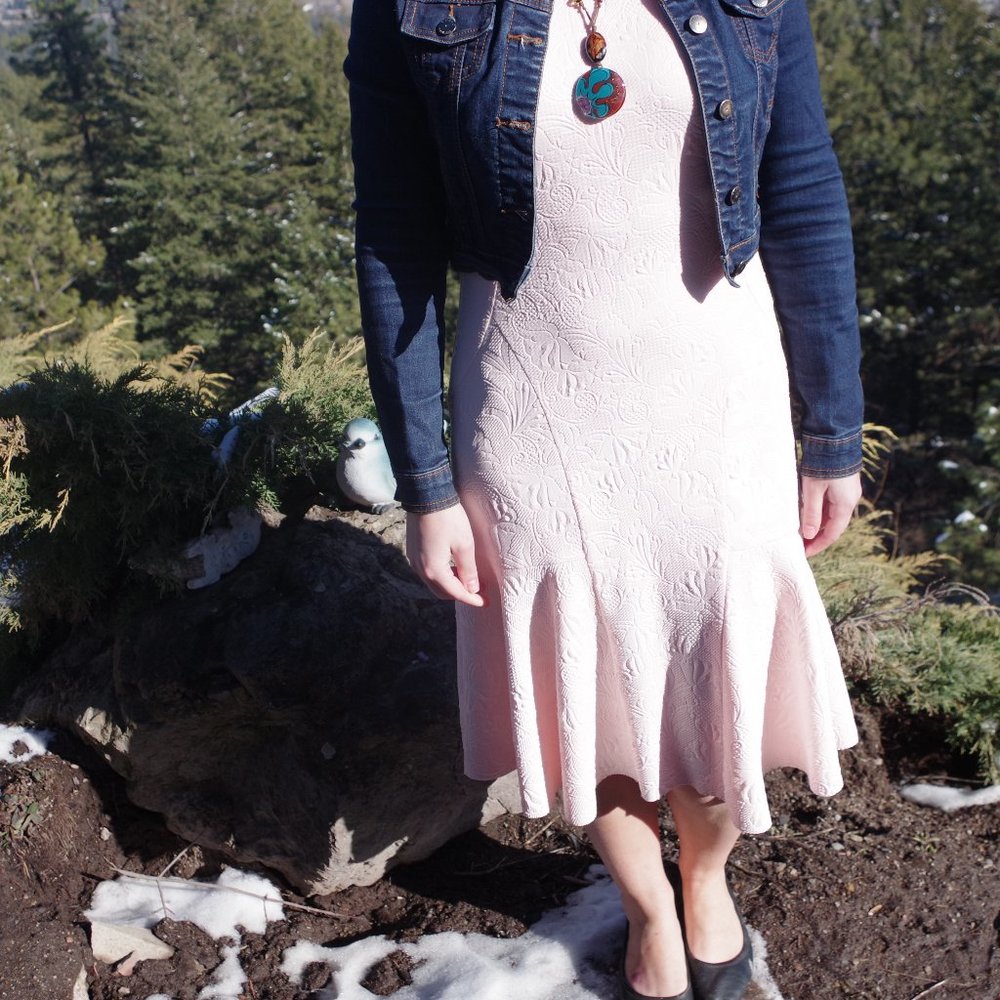 Pink Vintage Summer Tank Dress Made In Canada
